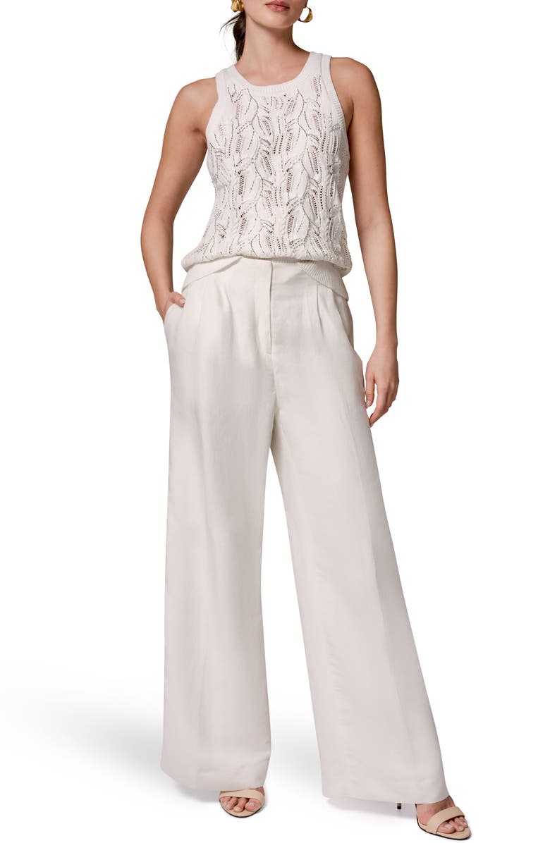 Donna Karan New York Pleated Wide Leg Pants, Alternate, color,