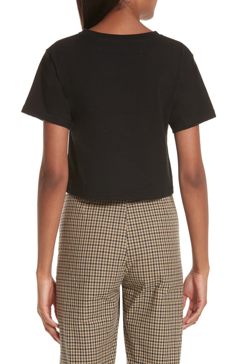 x Paramount Grease Danny Crop Top (Nordstrom Exclusive), Alternate, color, DANNY BLACK