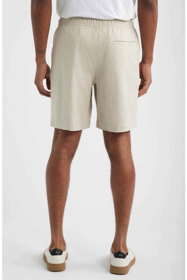 Linen Blend Shorts, Alternate, color, BEIGE BIRCH