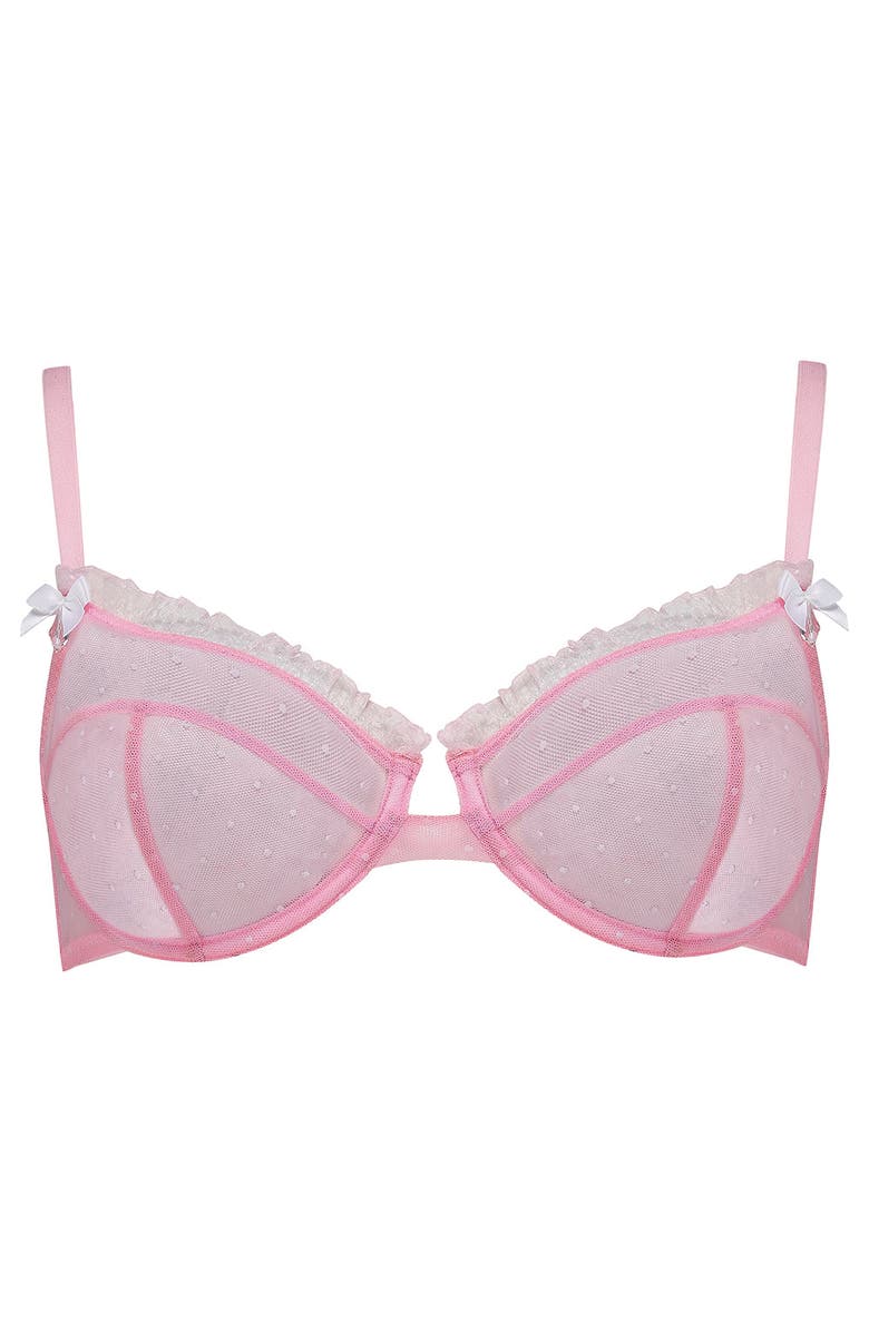 Scarlett Gasque Polka-Dot Bra, Alternate, color, Pink