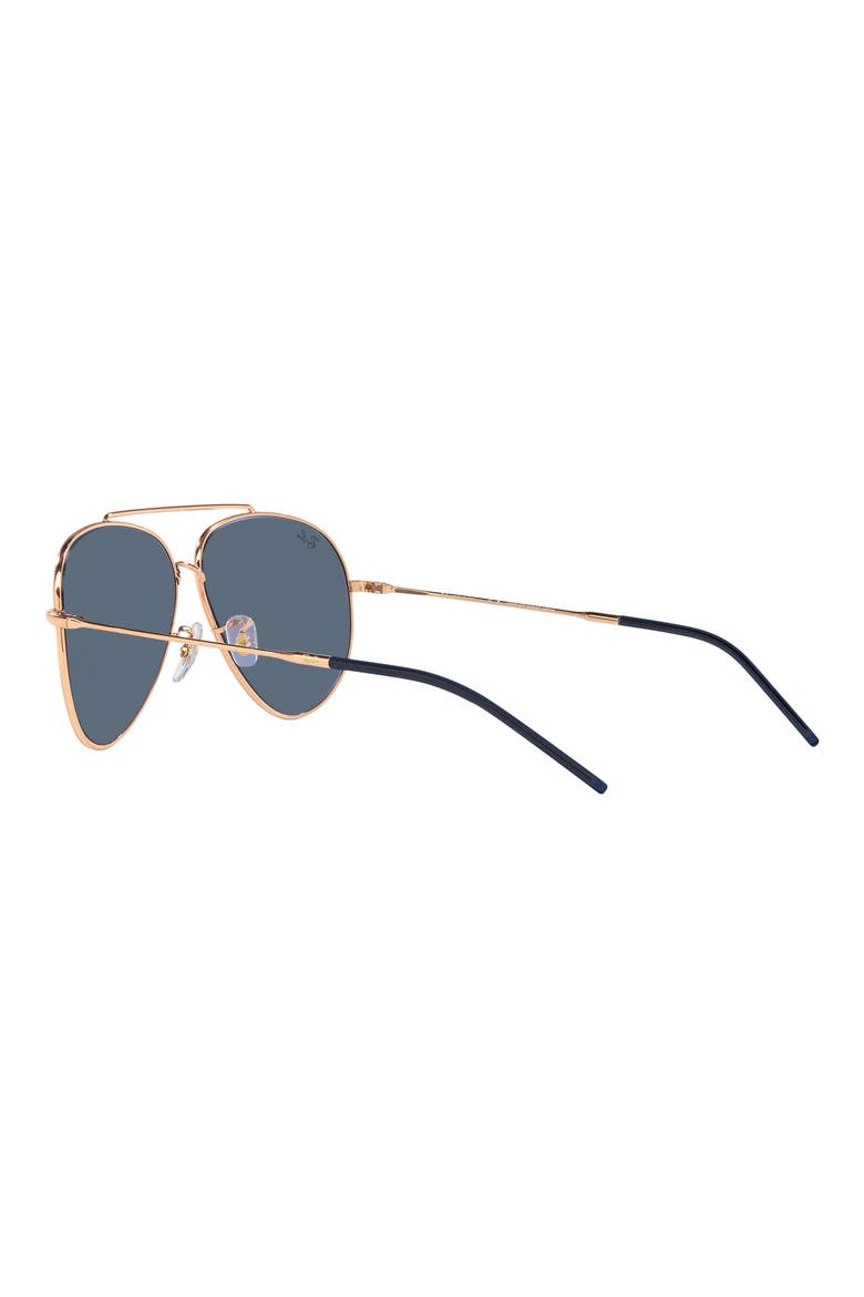 Aviator Reverse 59mm Pilot Sunglasses, Alternate, color, ROSE GOLD