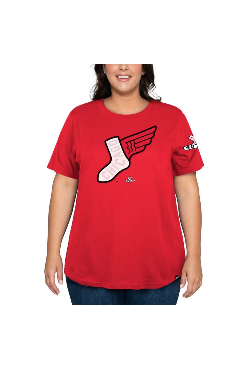 New Era Women's New Era Black Chicago White Sox 2025 City Connect Plus Size T-Shirt, Alternate, color, Black