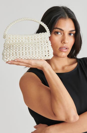 Elloise Faux Pearl Convertible Crossbody Bag