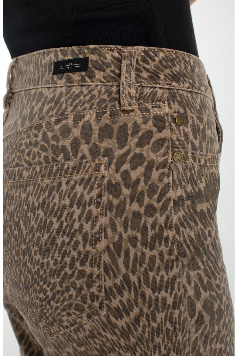 Kennedy Ankle Straight Leg Jeans, Alternate, color, KHAKI ABSTRACT  ANIMAL