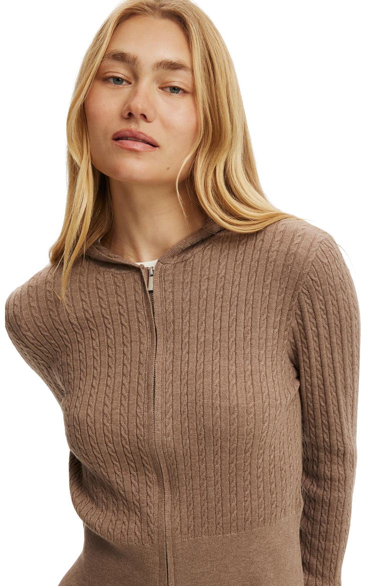 Women's Everfine Hooded Knit, Alternate, color, Ltw Acorn Marle