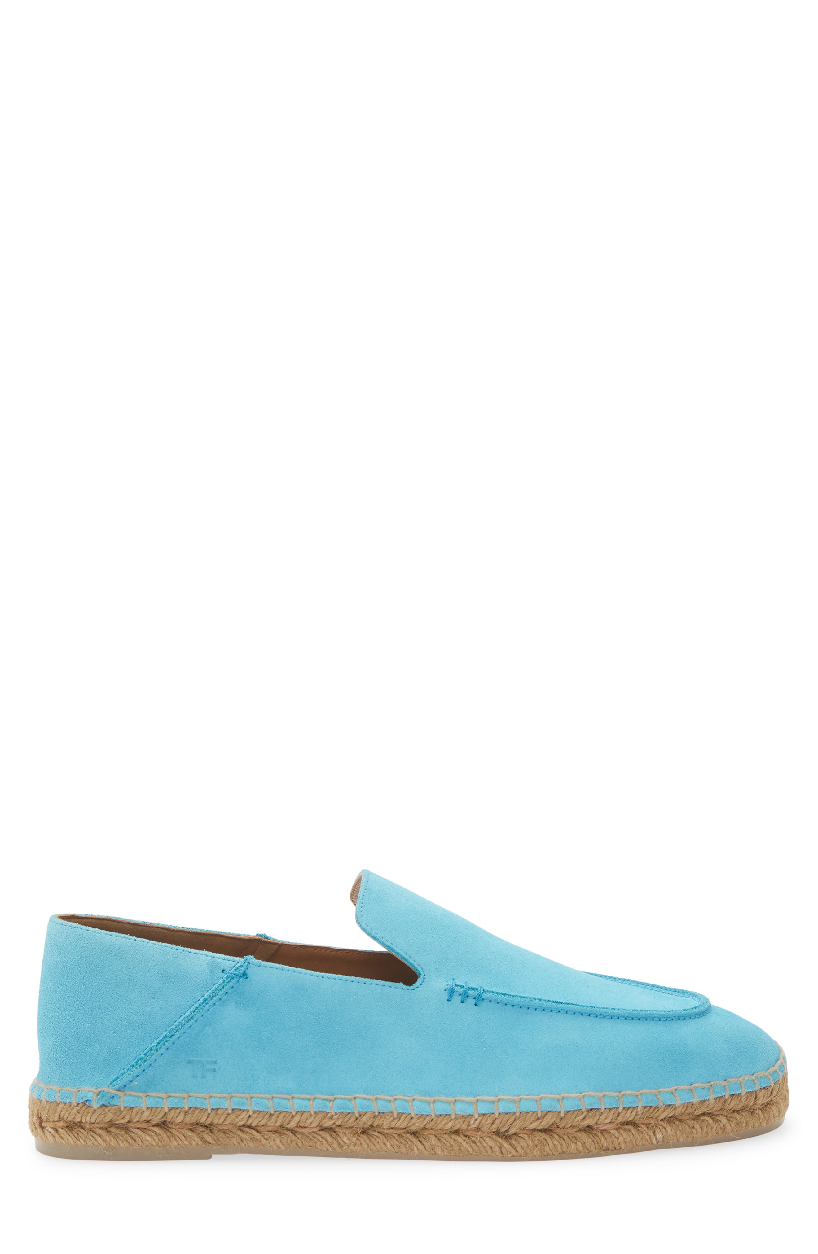 TOM FORD Finn Espadrille Loafer, Alternate, color, Aqua Blue/ Ecru