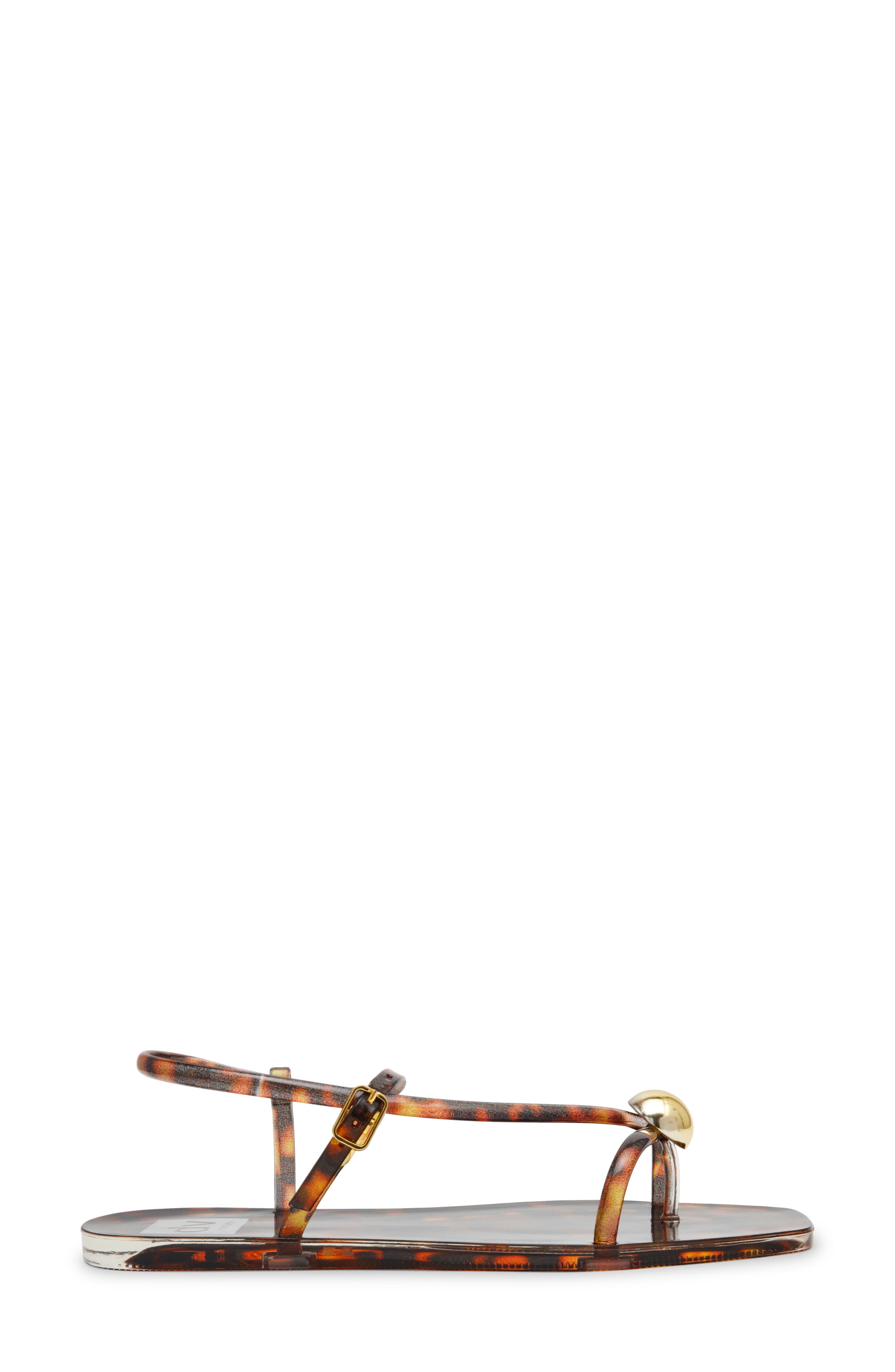 Jossie Flat Sandal, Alternate, color, TORTOISE