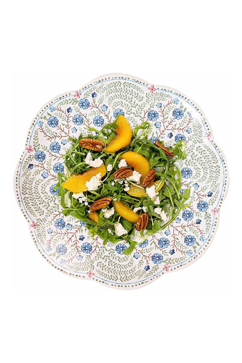 Villa Seville Scallop Dessert Plate, Alternate, color, CHAMBRAY