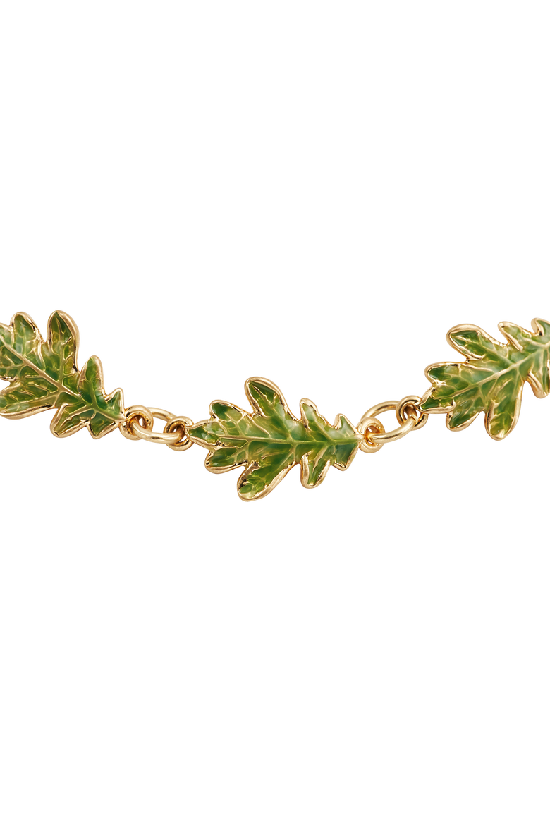 Oak Leaf Gold Bracelet, Alternate, color, Gold