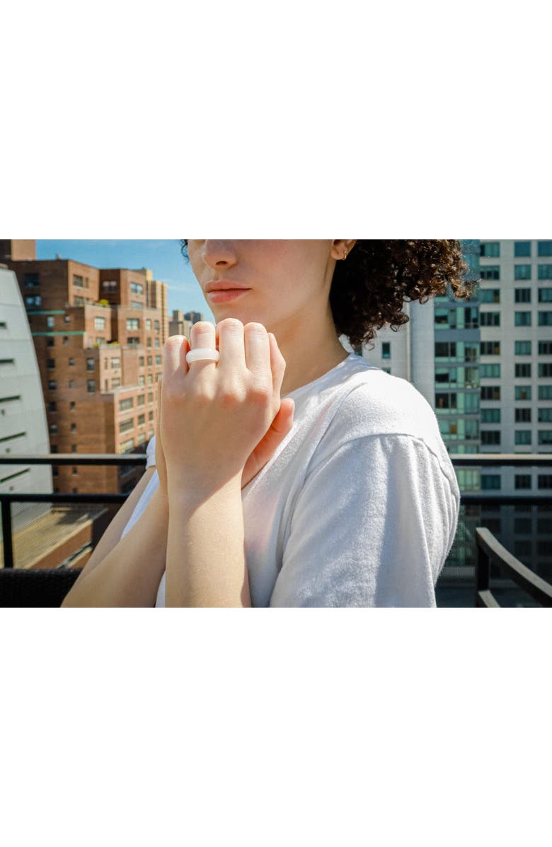 seree Tee White jade ring, Alternate, color, White
