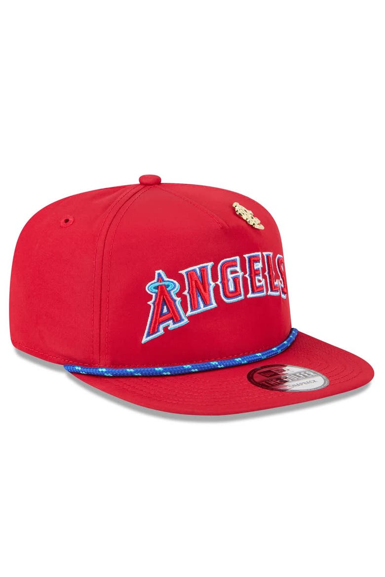 Men's New Era  Red Los Angeles Angels 2025 Big League Chew Golfer Snapback Hat, Alternate, color, Red