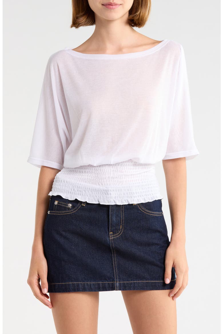 Dayten Off the Shoulder Top, Main, color, WHITE