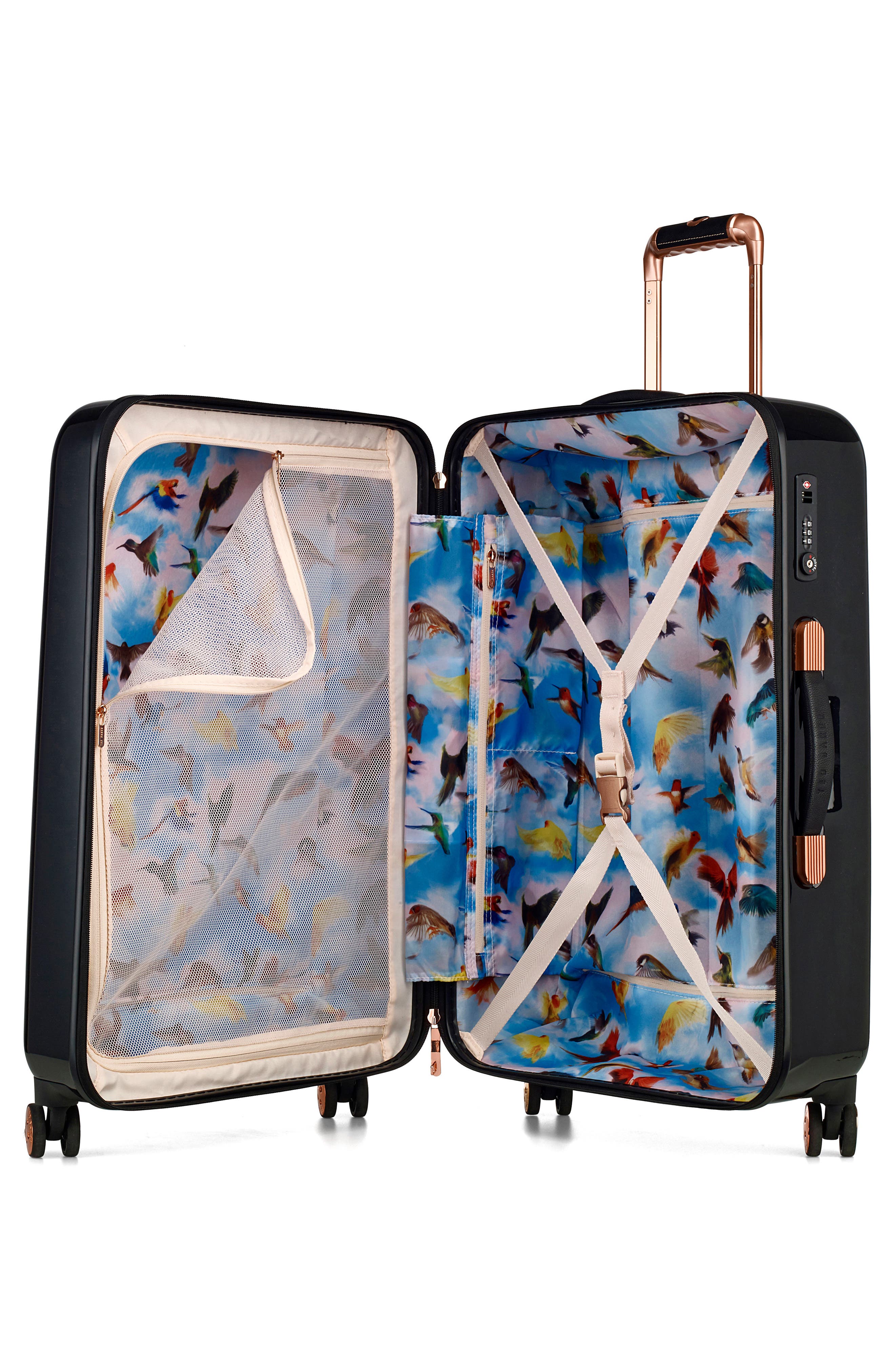Ted Baker London Medium Gem Gardens 26-Inch Hard Shell Spinner Suitcase, Alternate, color, 