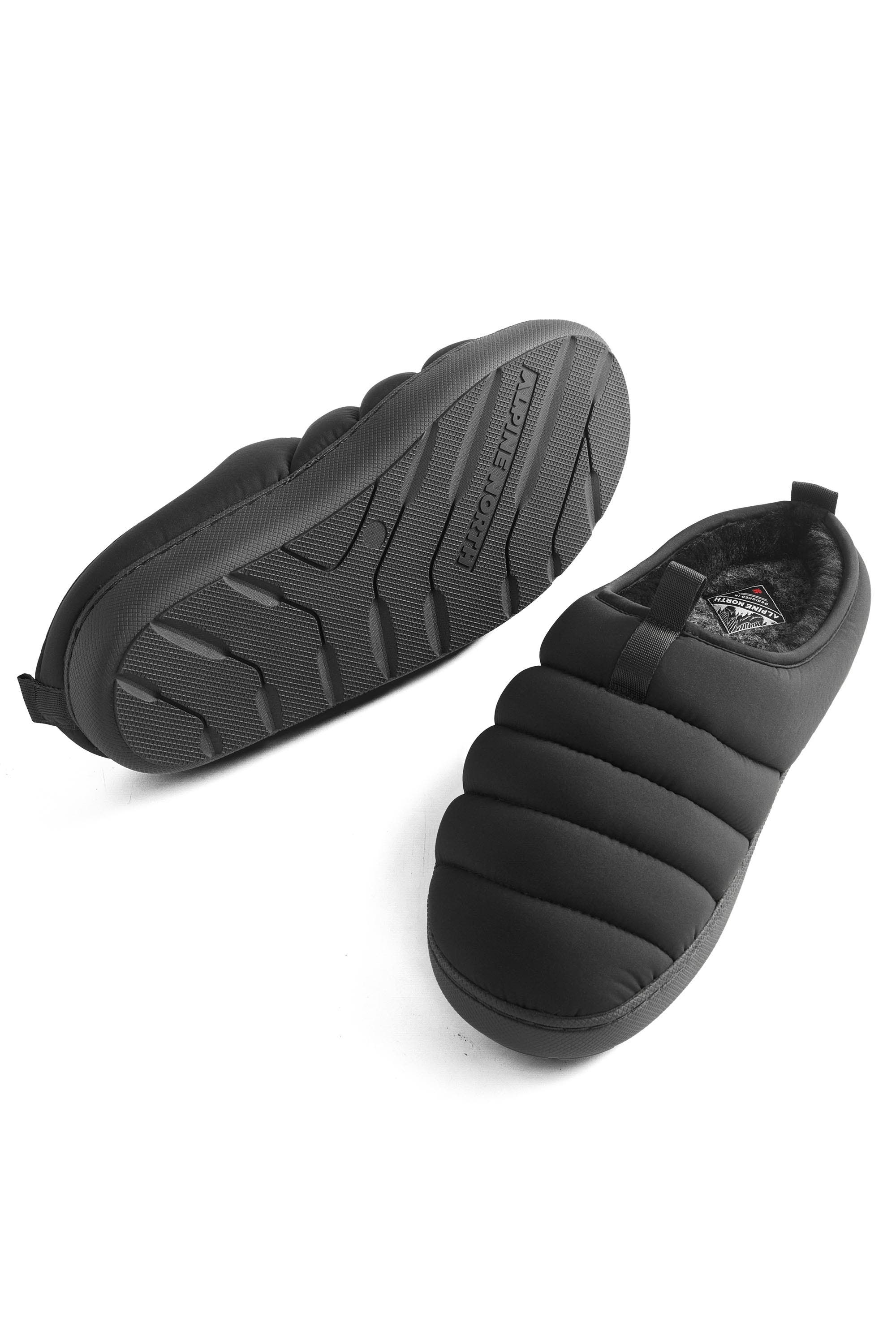 Alpine North Seaton - Insulated Puffer Slippers, Alternate, color, Grey