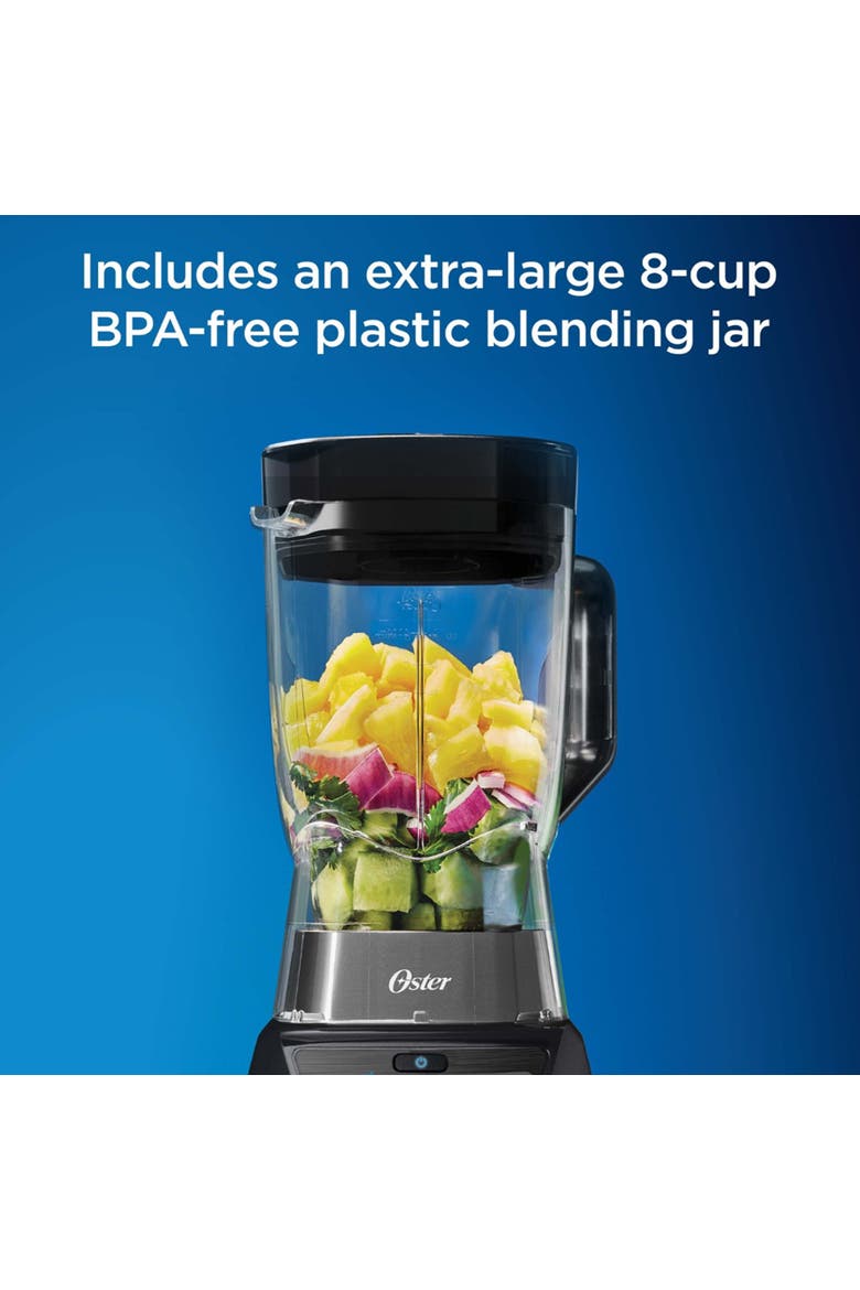 Texture Select 8 Cup 1200 Watt All Metal Drive Plastic Jar Blender with 9 Settings, Alternate, color, Silver