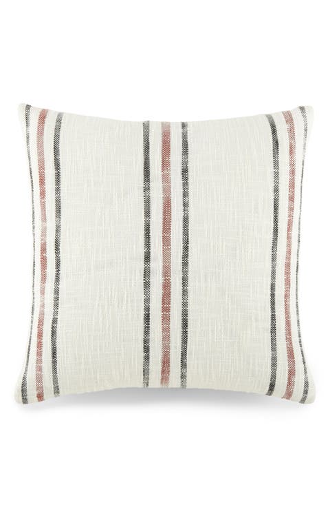 Yarn-Dyed Stripe Cotton Throw Pillow