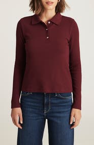Mavi Jeans Long Sleeve Rib Polo Sweater