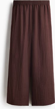 H&M Linen-blend Ankle-length Trousers