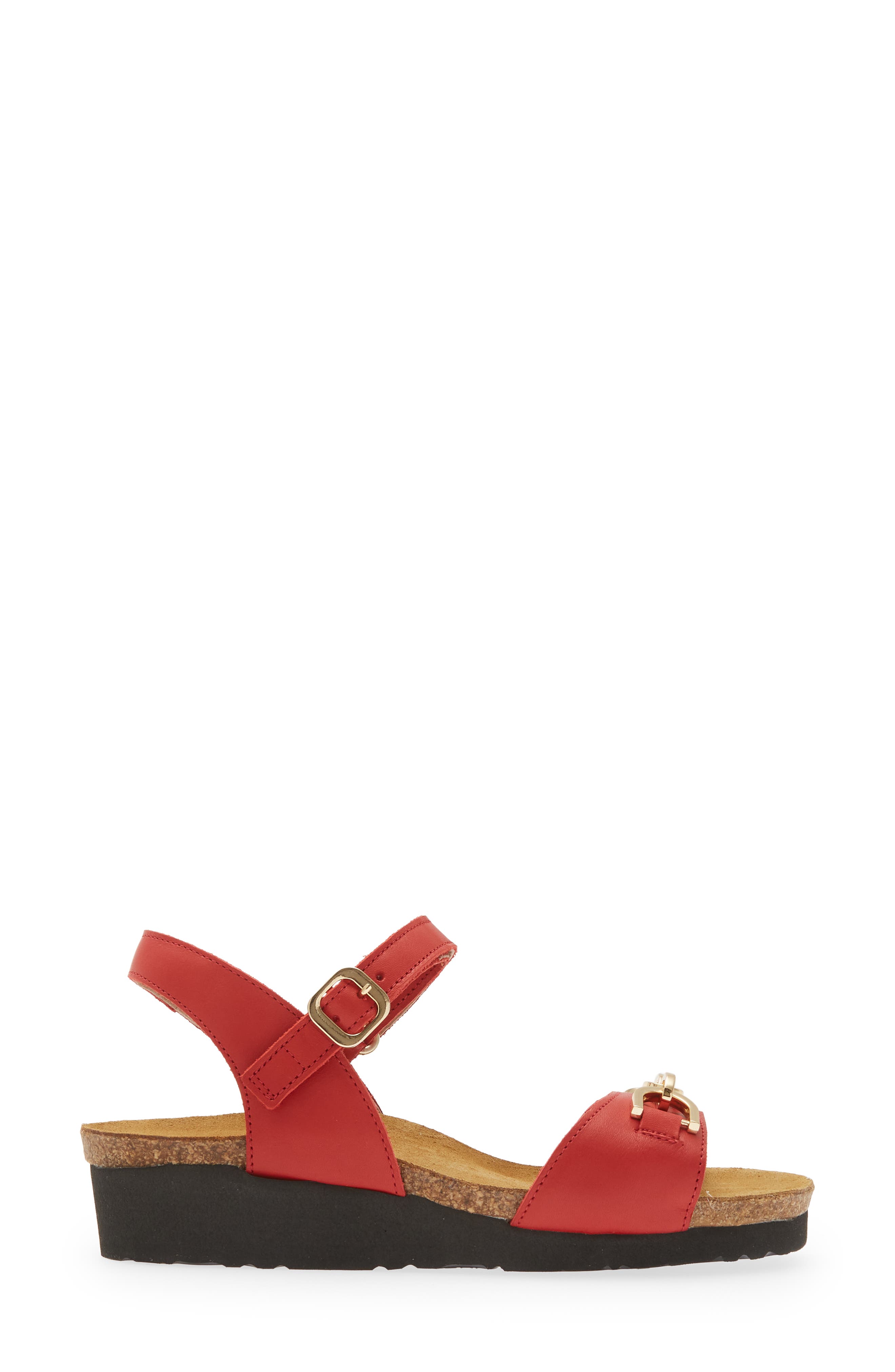 Aubrey Wedge Sandal, Alternate, color, KISS RED LEATHER