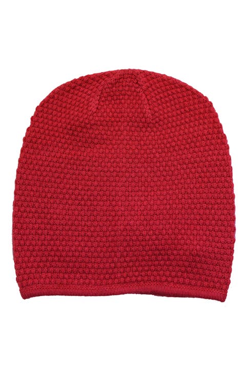 Popcorn Stitch Slouchy Beanie