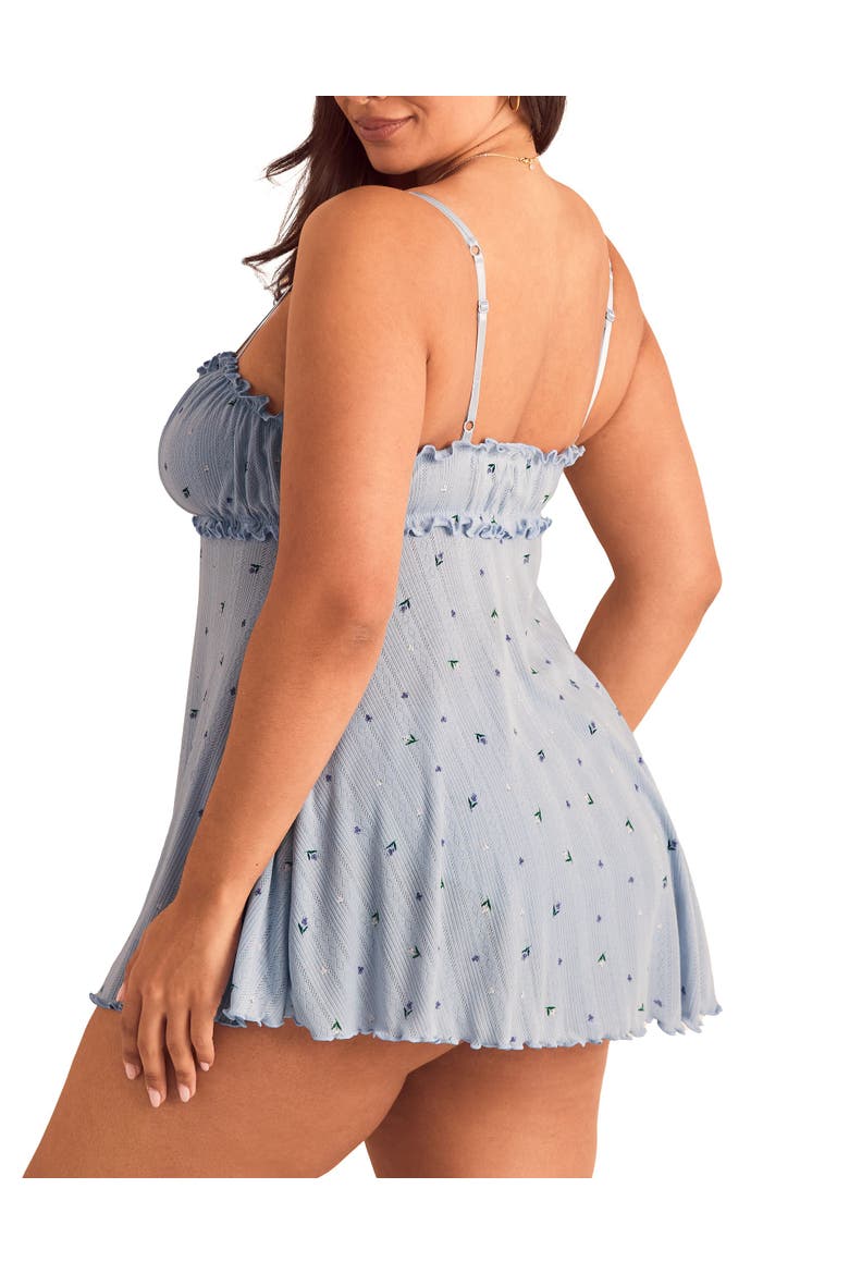 Ophylia Babydoll & Hipster Set, Alternate, color, Floral blue
