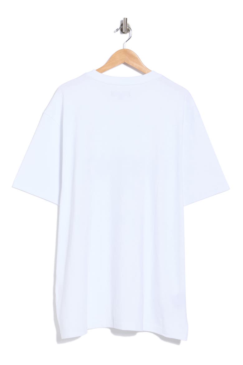 Studded Logo Cotton Jersey T-Shirt, Alternate, color, WHITE