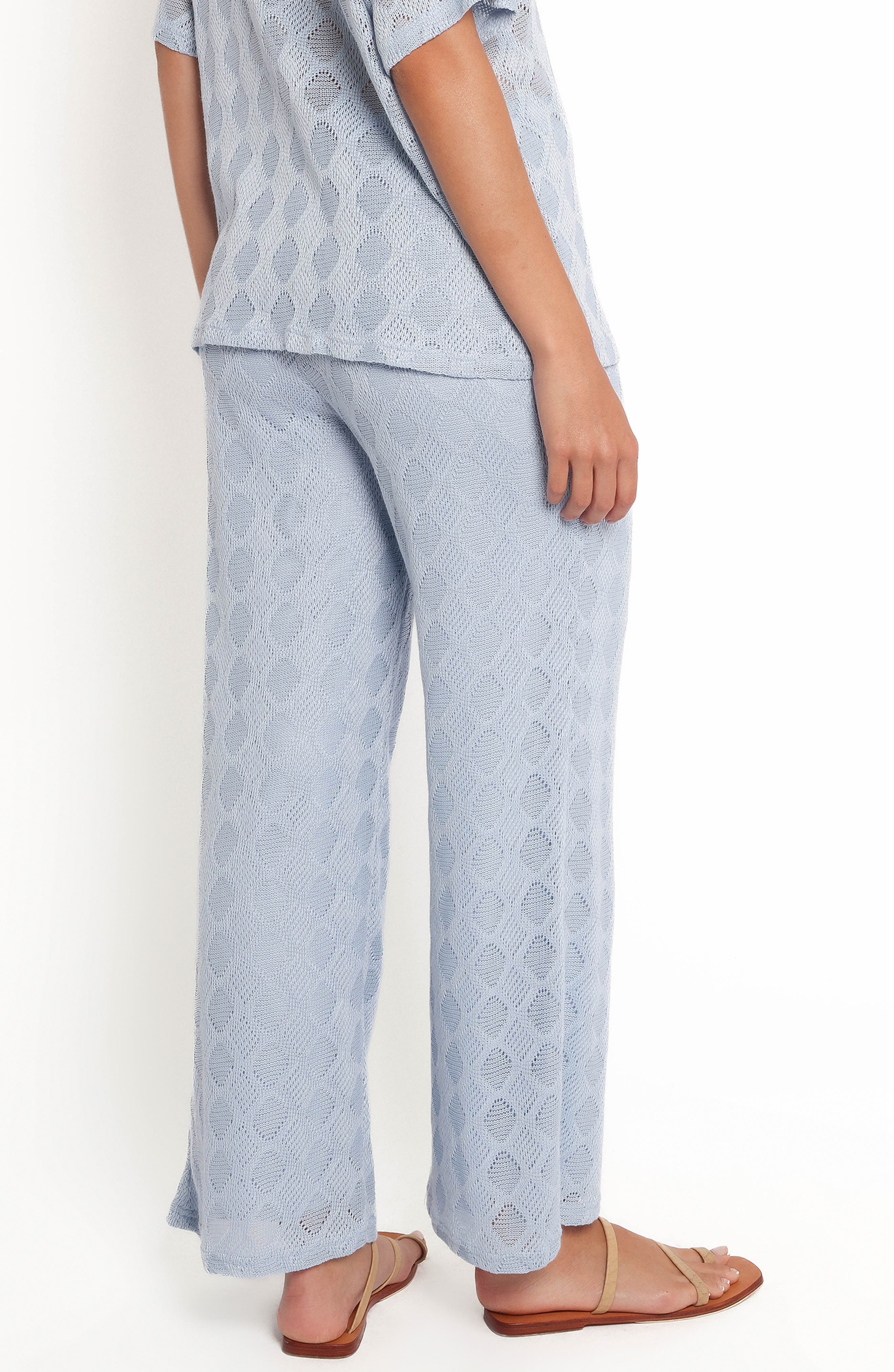Cora Pointelle Stitch Drawstring Pants - image 2