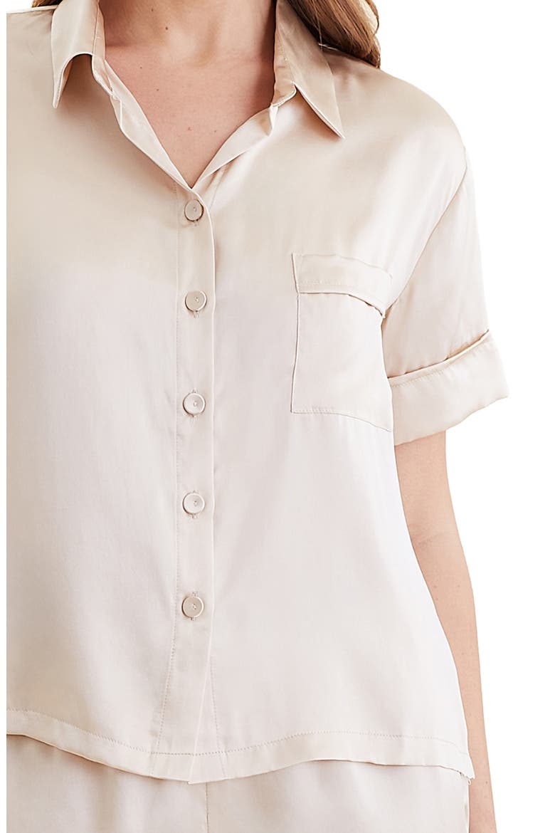 Audrey Mulberry Silk Short Pajamas, Alternate, color, ROMANCE