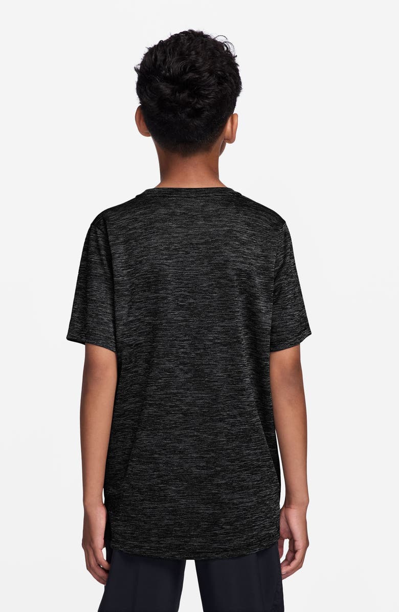 Nike Kids' Miler Dri-FIT Running T-Shirt, Alternate, color, Black/ Reflective Silver