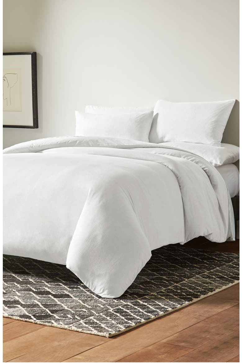 Dream Duvet Cover, Main, color, WHITE
