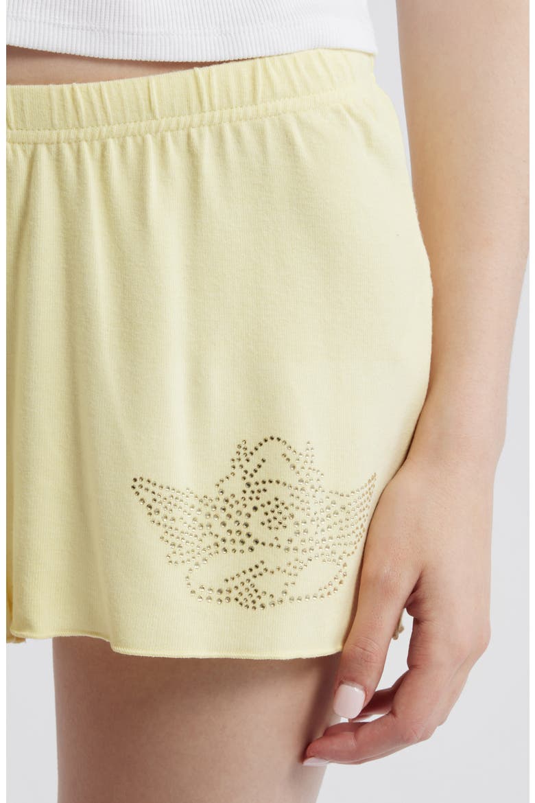 Boys Will Be Boys Sweat Shorts, Alternate, color, YELLOW