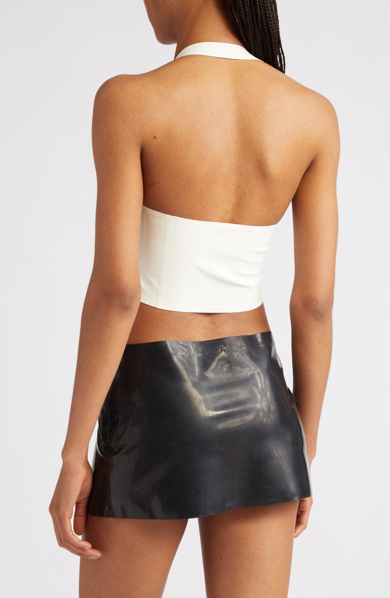 Miaou Mara Latex Corset Halter Top, Alternate, color, 