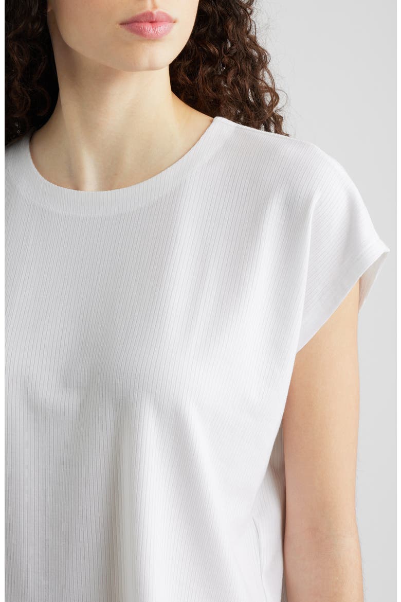 Crewneck Rib Top, Alternate, color, WHITE