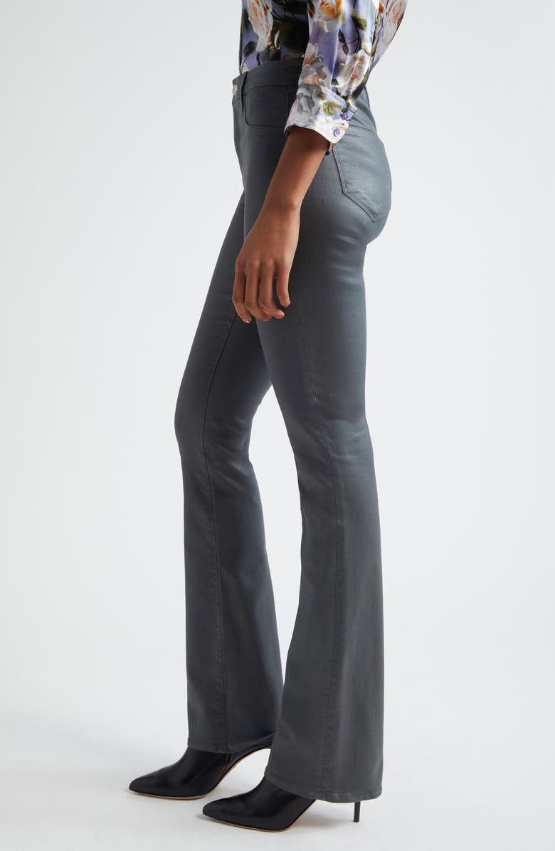 L'AGENCE Selma High Waist Baby Boot Jeans, Alternate, color, Dark Shadow Coated