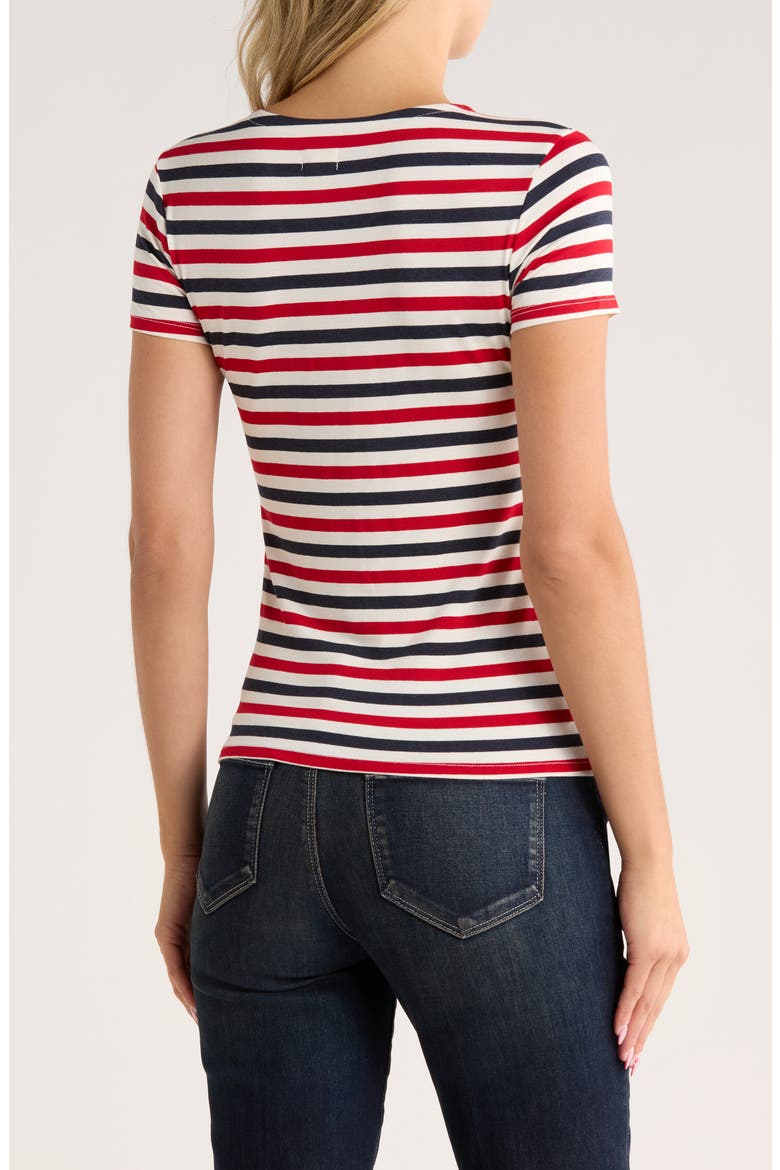 Ressi Stripe T-Shirt, Alternate, color, NAT/RED/NAVY STRIPE