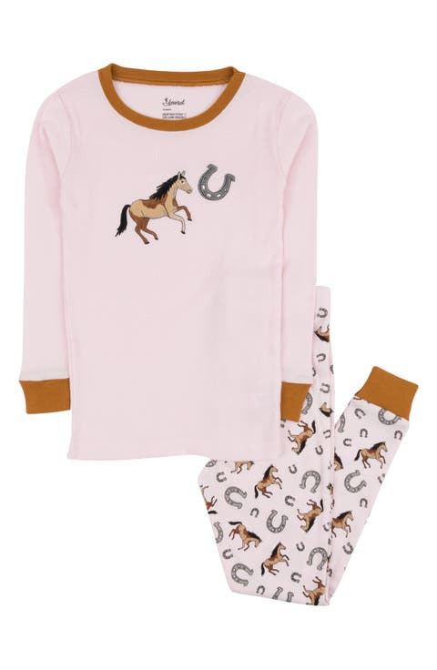 Pink Horse 2-Piece Pajama Set