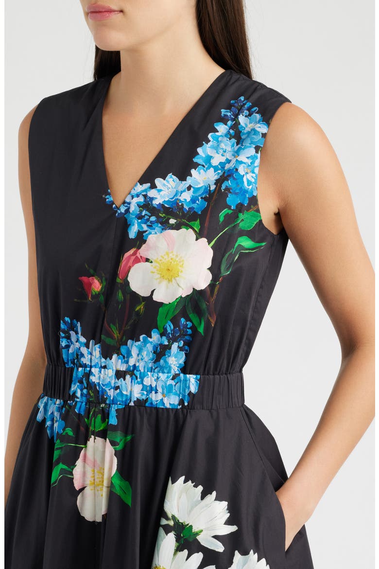 The Athena Moon Flower Sleeveless A-Line Dress, Alternate, color, MOON FLOWER PRINT