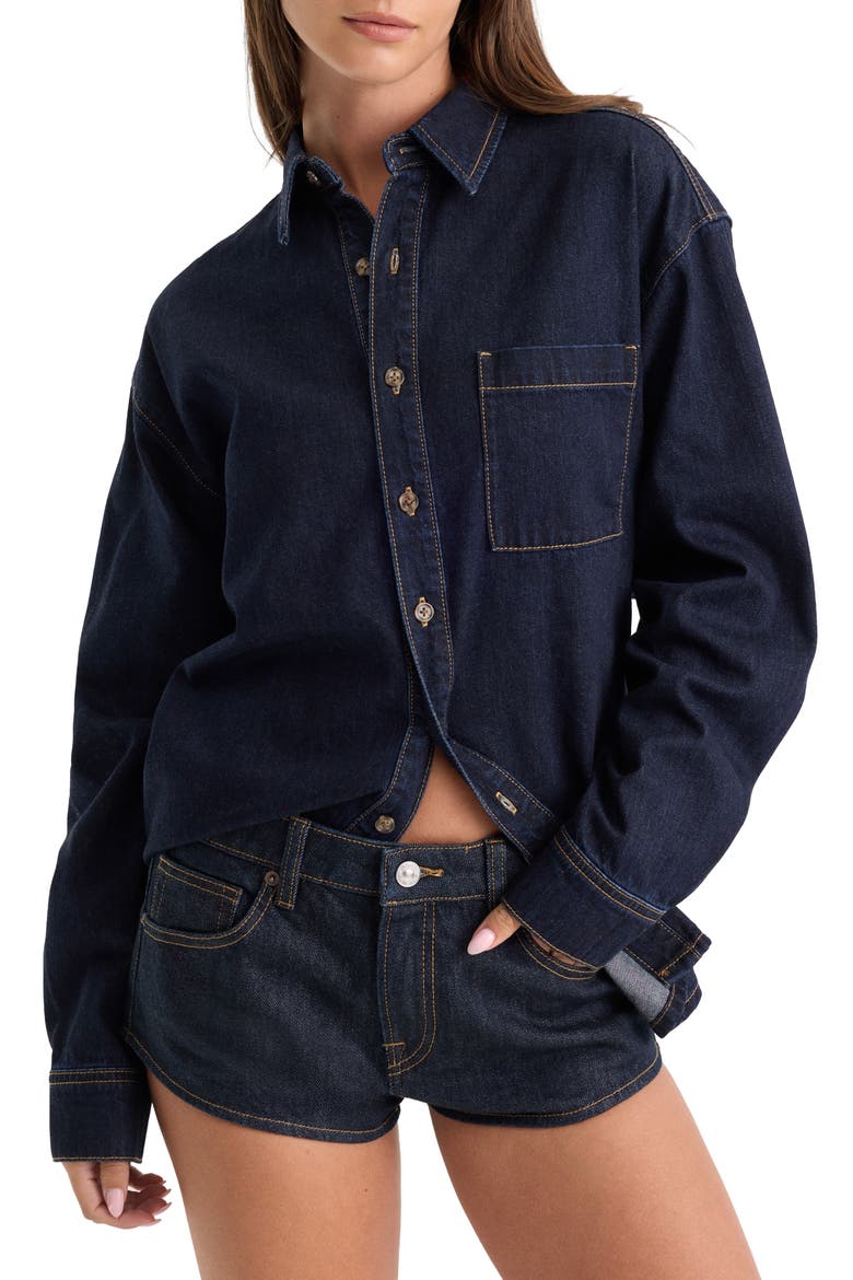 The Denim Easy Shirt, Main, color, INDIGO1389