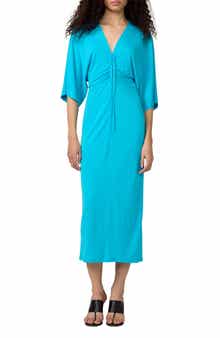 Valerie Center Ruched Midi Dress