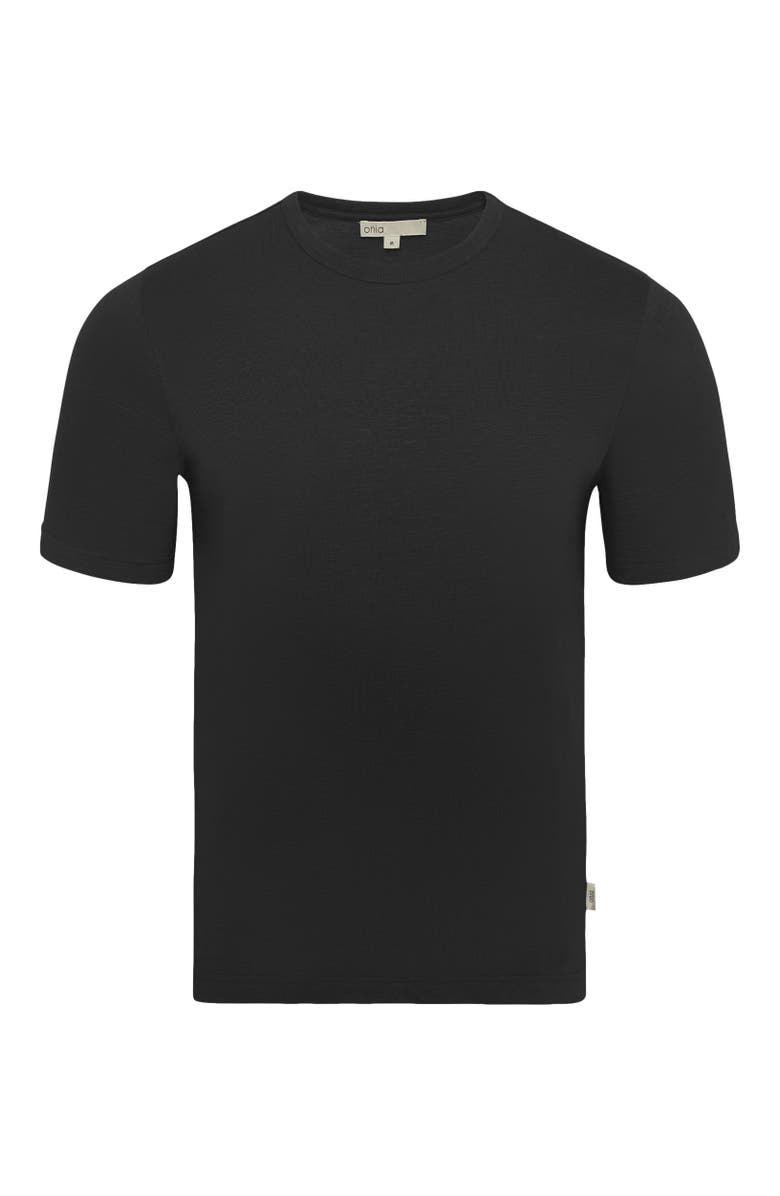 Onia Slub Tee, Alternate, color, Black