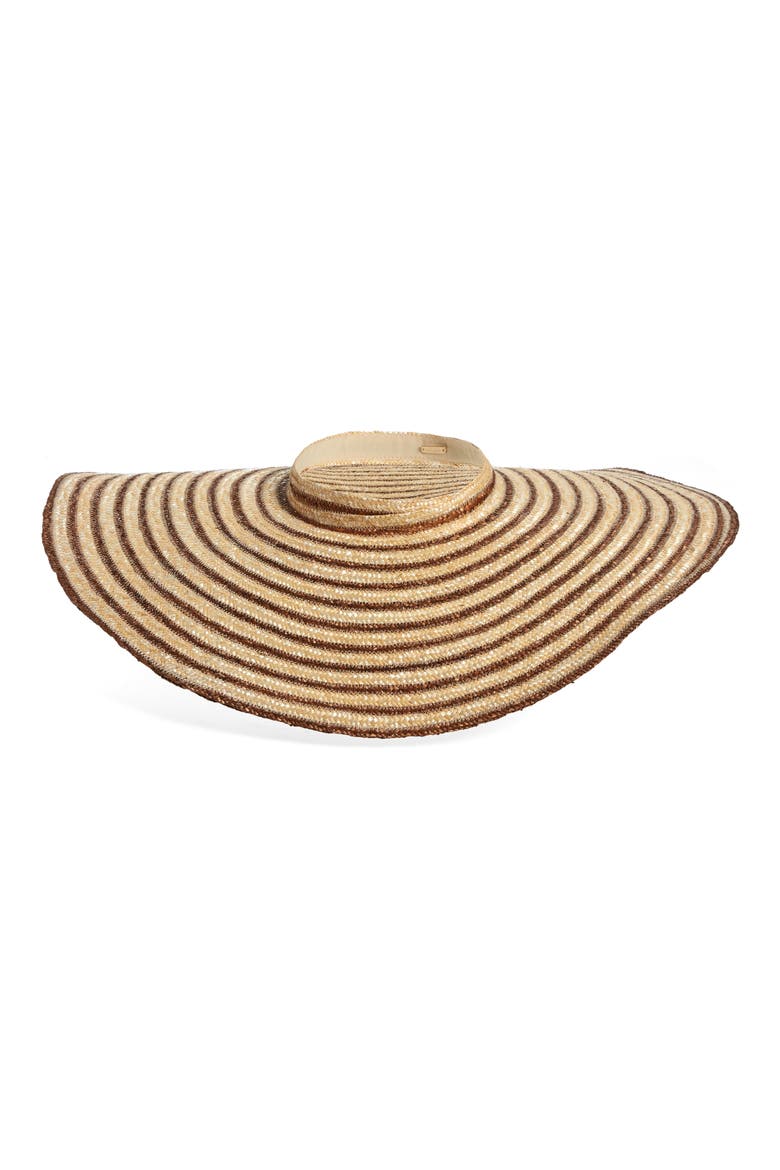 Magda Wide Brim Straw Visor, Main, color, SOIL MULTI