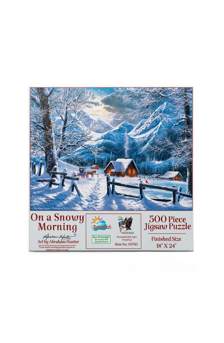 Sunsout On a Snowy Morning 500 piece Jigsaw Puzzle for Adults, Alternate, color, Multicolor
