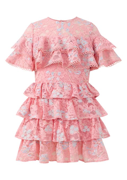 Allyson Frill Mini Dress (Toddler, Little Kid & Big Kid)