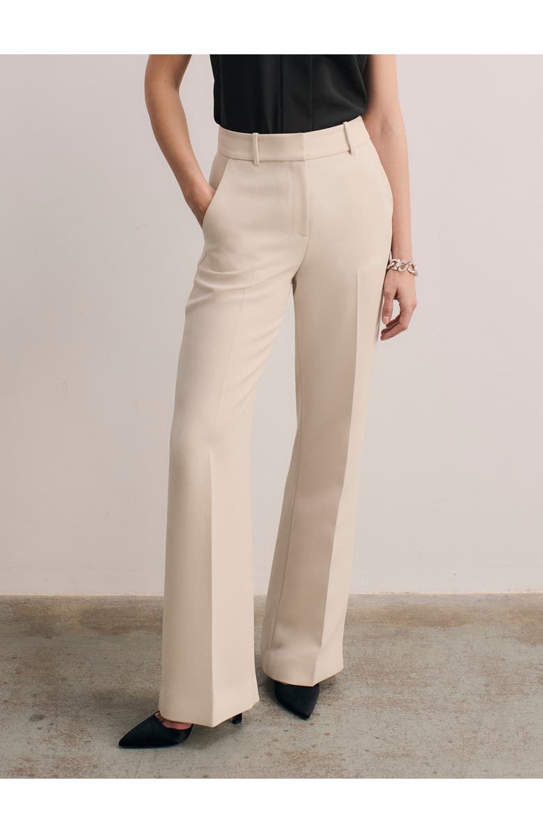 The Fold Alzira Doppio Crepe Pants, Main, color, Neutral
