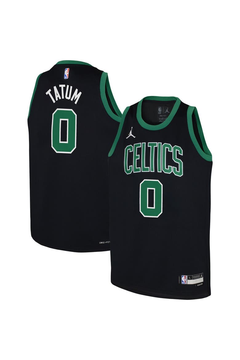 Youth Jordan Brand Jayson Tatum Black Boston Celtics Swingman Jersey - Statement Edition, Alternate, color, Black