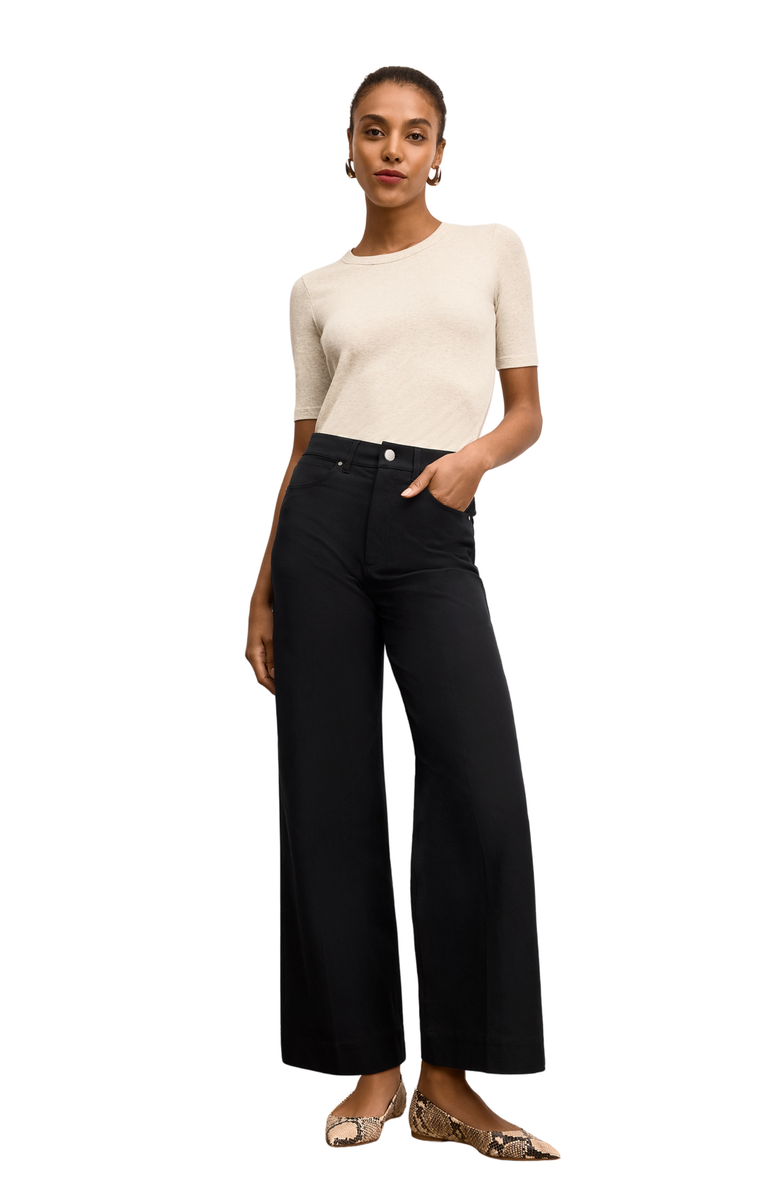 M.M.LaFleur Chana Fitted T-Shirt, Main, color, Beige Melange