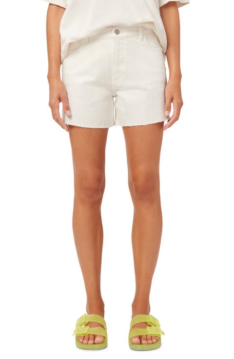 Zoie Raw Hem High Waist Denim Shorts