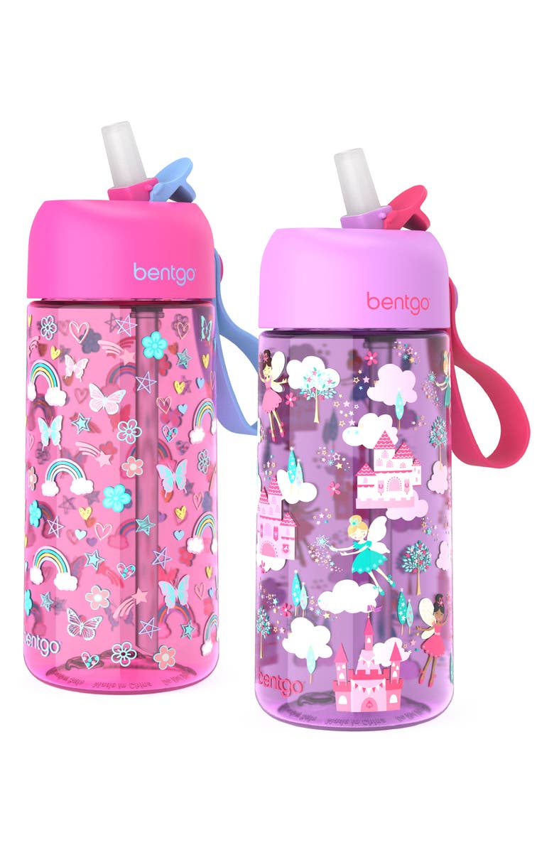 BENTGO Kids' Printed Tritan Water Bottle Set, Main, color, 