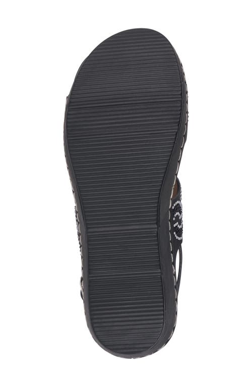Gc Shoes Alexia Wedge Sandal In Black