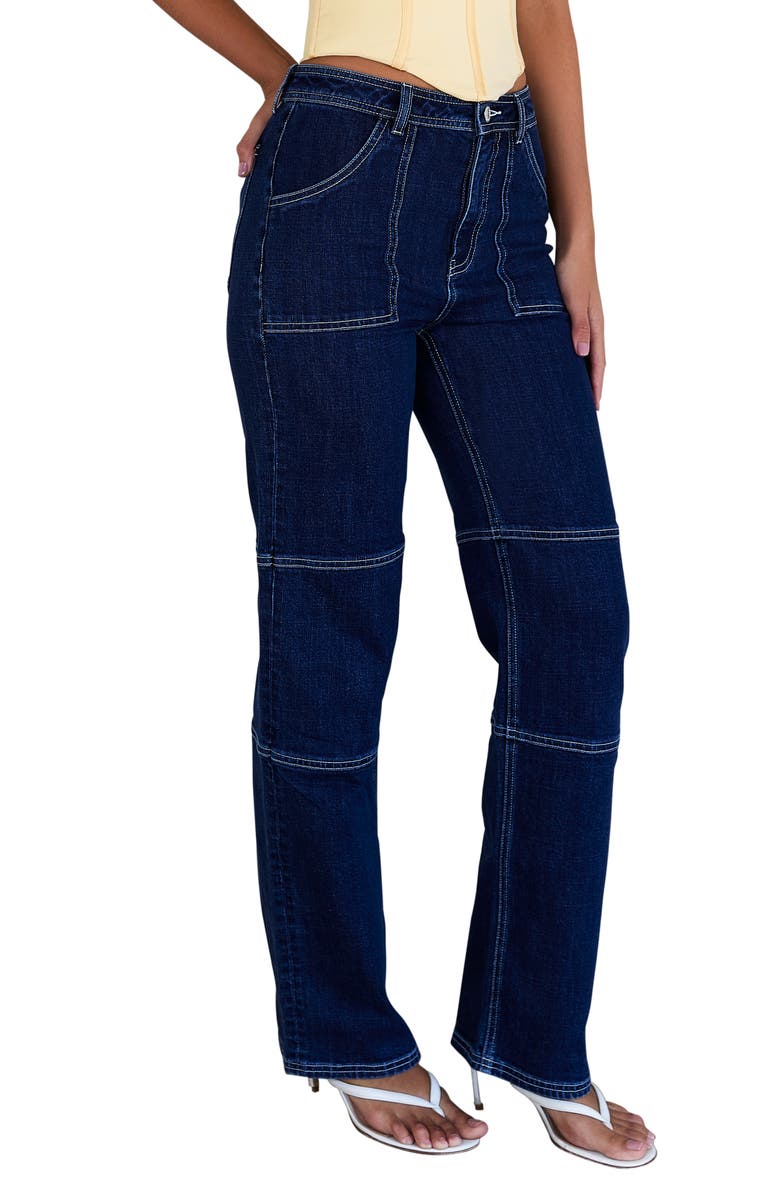 Mistress Rocks Ranger Straight Leg Utility Jeans, Alternate, color,